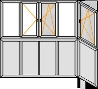 VEKA Euroline 3100x880x2500